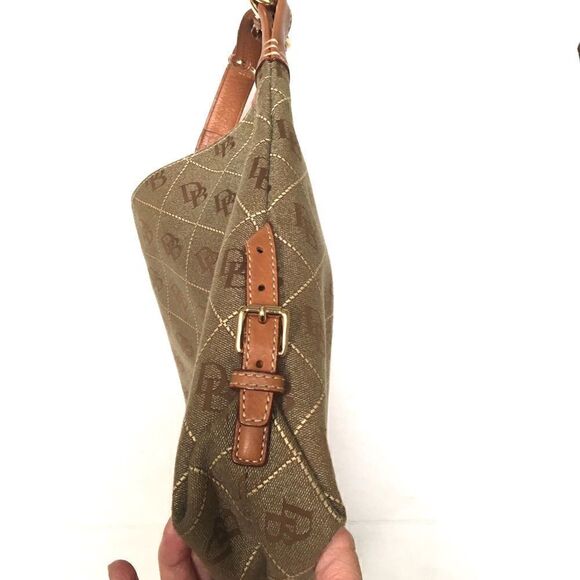 Dooney & Bourke large signature shoulder sack - Picture 3 of 14